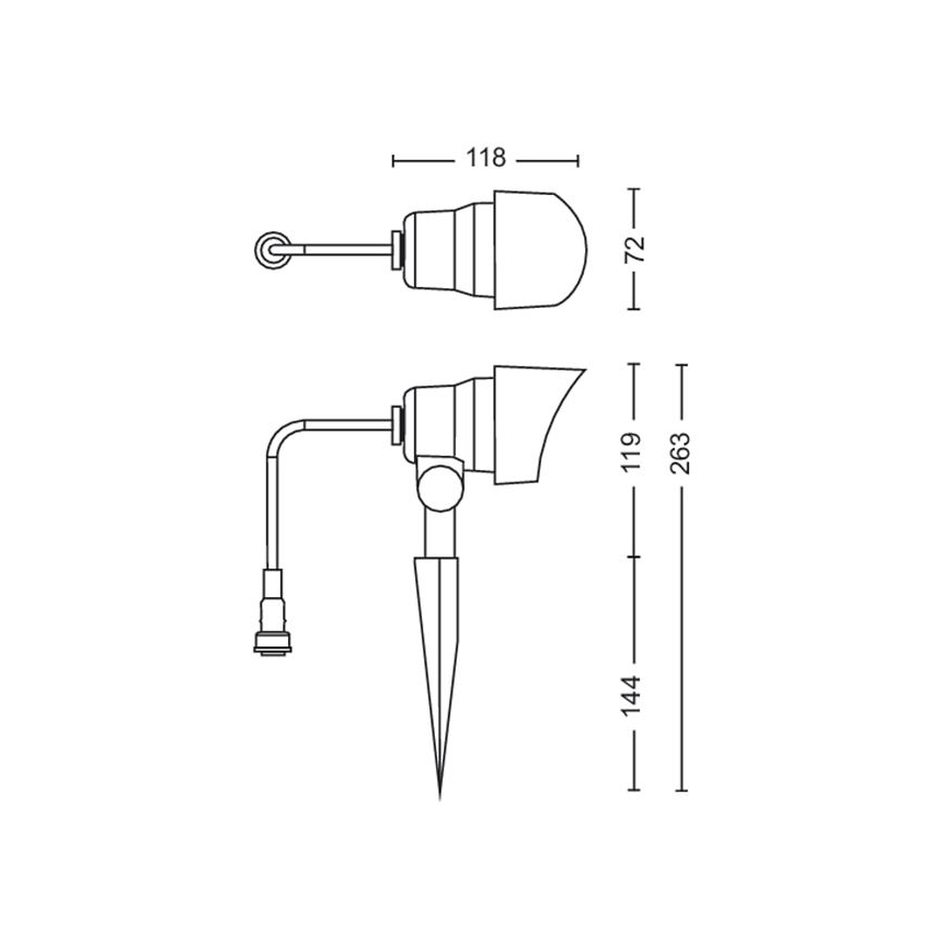 Philips - Spot d'extérieur LED/6W/12V 4000K IP44
