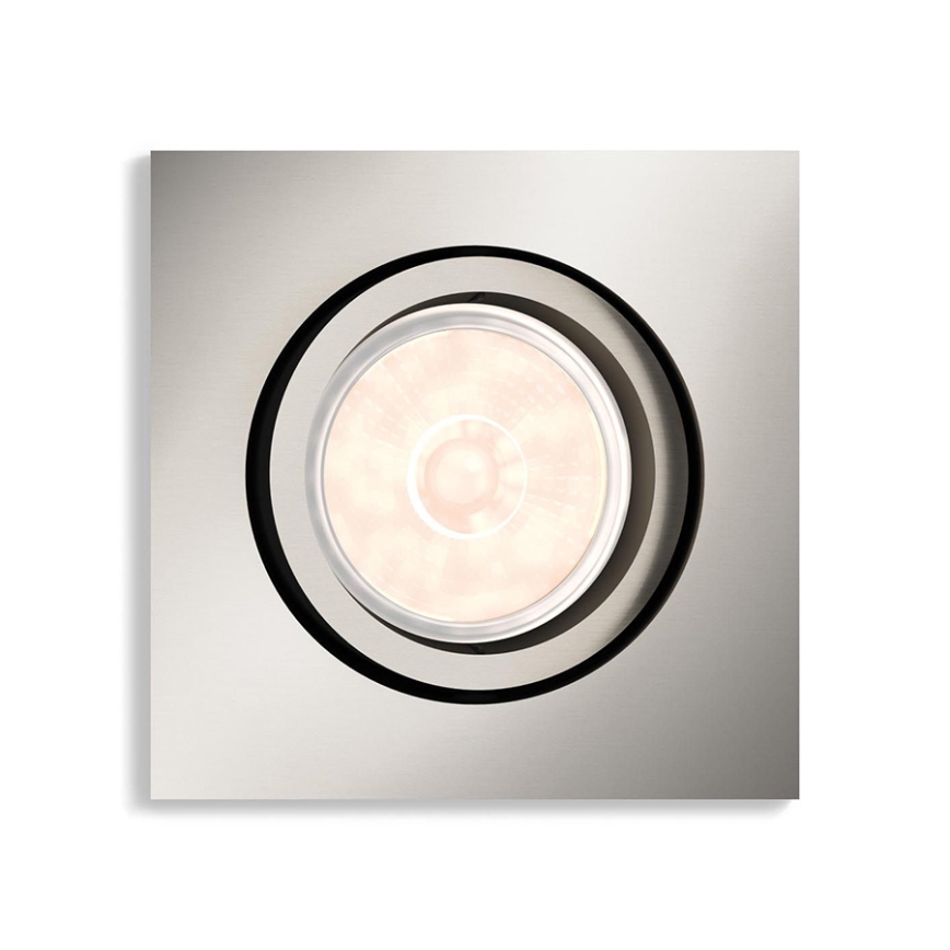 Philips - Spot LED encastré RGBW dimmable DONEGAL 1xGU10/4,8W/230V + télécommande