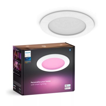 Philips - Spot encastrable LED RGBW salle de bain à intensité variable Hue SLIM LED/12W/230V IP44 2200-6500K