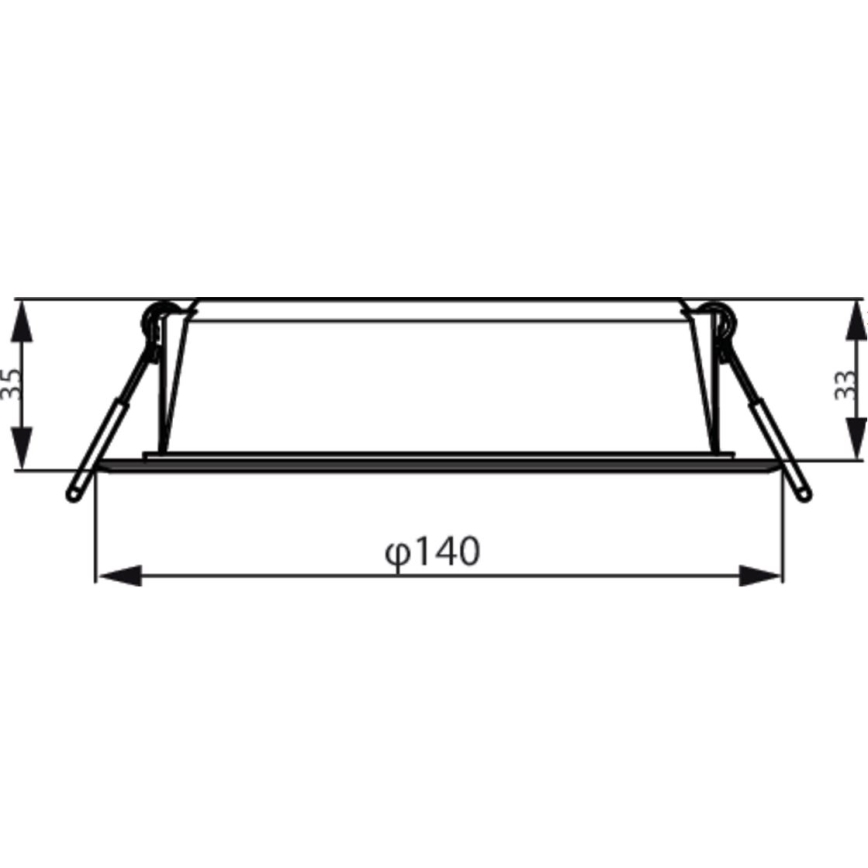 Philips - Spot encastrable MESON LED/12,5W/230V 4000K