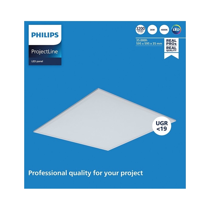 Philips - Spot encastrable PROJECTLINE LED/36W/230V 59,5x59,5 cm