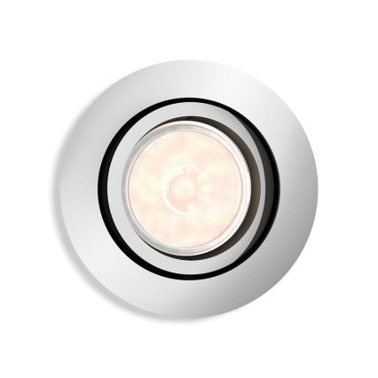 Philips - Plafonnier encastré LED RGBW dimmable DONEGAL 1xGU10/4,8W/230V + télécommande