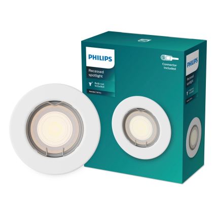 Philips - Spot encastré PERIDOT 1xGU10/7W/230V blanc
