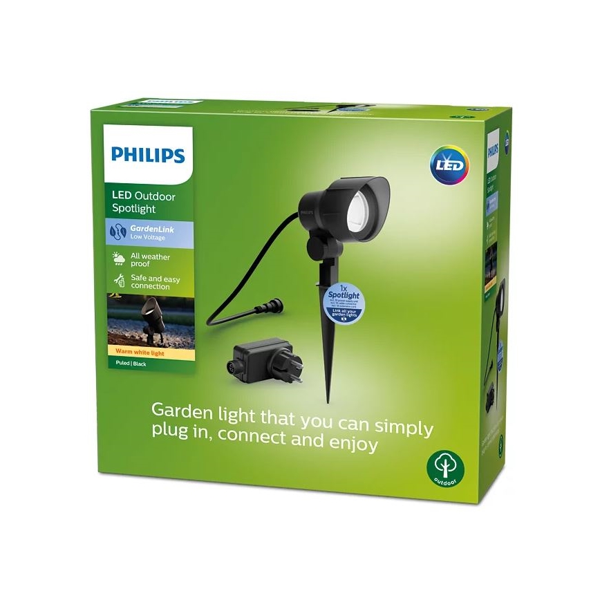 Philips - Spot extérieur LED/24W/230V 2700K IP44