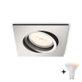 Philips - Spot LED encastré RGBW dimmable DONEGAL 1xGU10/4,8W/230V + télécommande