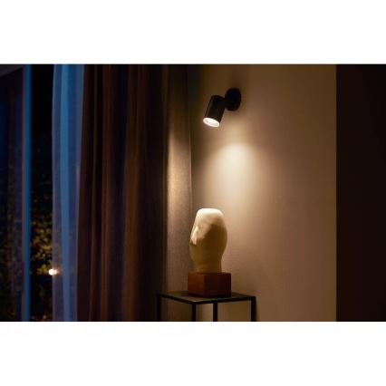 Philips - Spot LED RGBW à intensité variable Hue FUGATO 1xGU10/4,2W/230V 2000-6500K noir