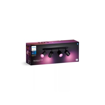 Philips - Spot LED RGBW à intensité variable Hue FUGATO 4xGU10/4,2W/230V 2000-6500K noir