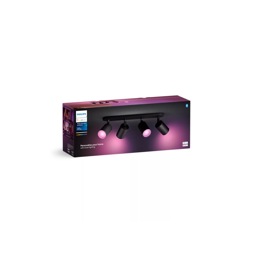 Philips - Spot LED RGBW à intensité variable Hue FUGATO 4xGU10/4,2W/230V 2000-6500K noir