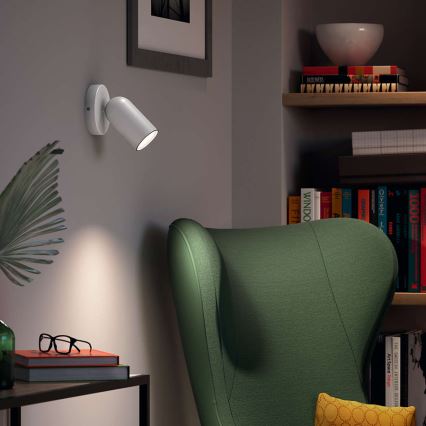 Philips - PONGEE Spot LED RGBW dimmable 1xGU10/4,8W/230V 3000K blanc + télécommande