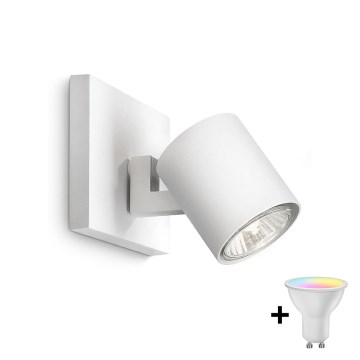 Philips - Spot LED RGBW dimmable RUNNER 1xGU10/6,5W/230V 2700-6500K blanc