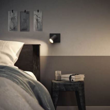 Philips - Spot LED RGBW dimmable RUNNER 1xGU10/6,5W/230V 2700-6500K noir