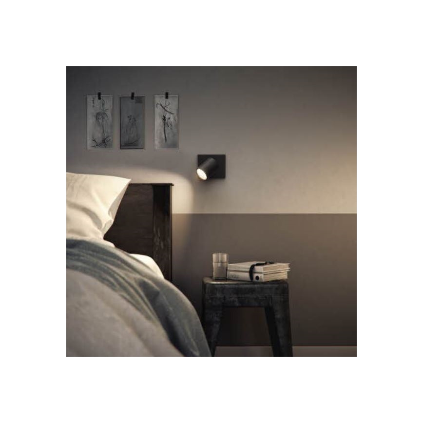 Philips - Spot LED RGBW dimmable RUNNER 1xGU10/6,5W/230V 2700-6500K noir