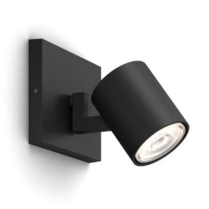 Philips - Spot LED RGBW dimmable RUNNER 1xGU10/6,5W/230V 2700-6500K noir