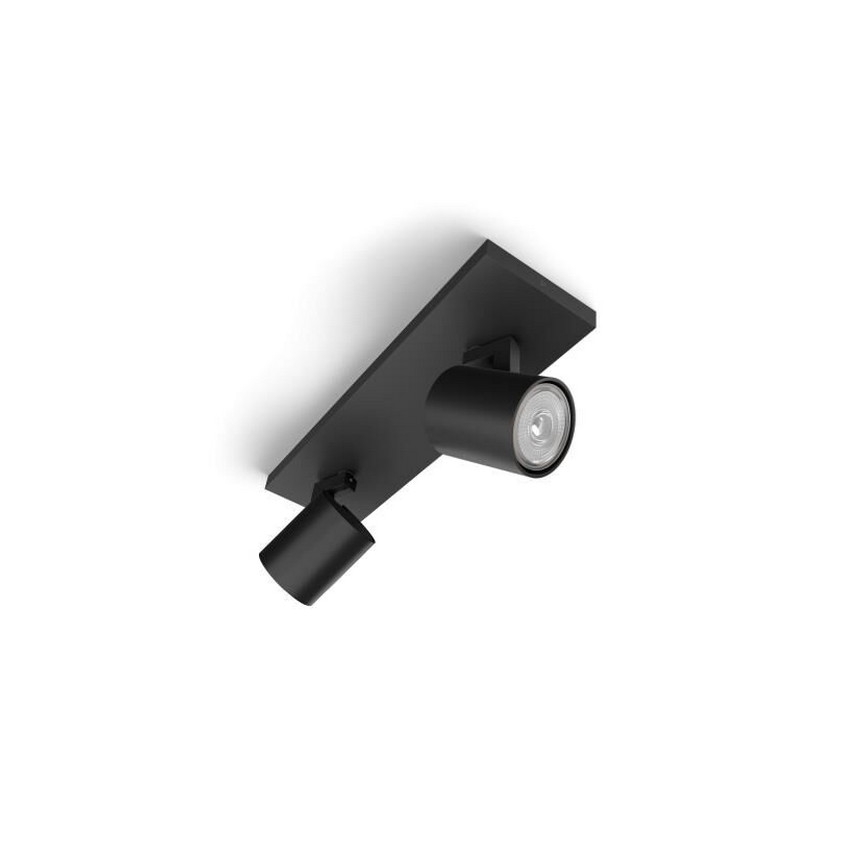 Philips - Spot LED RGBW dimmable RUNNER 2xGU10/6,5W/230V 2700-6500K noir