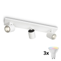 Philips - Spot LED RGBW dimmable RUNNER 3xGU10/6,5W/230V 2700-6500K blanc