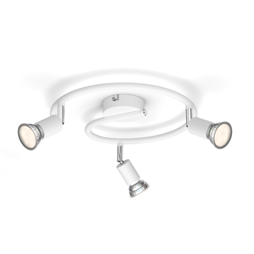 Philips - Spot 3xGU10/50W/230V blanc