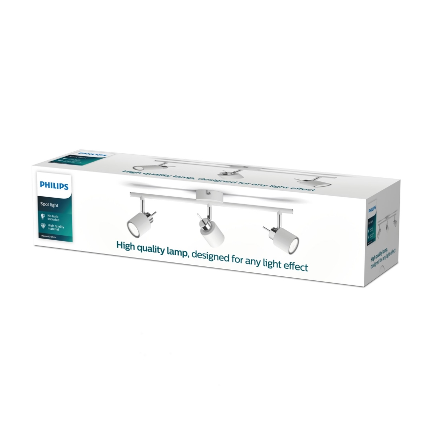 Philips - Spot 3xGU10/35W/230V blanc