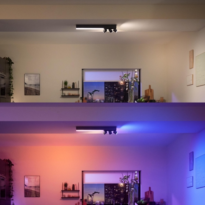 Philips - Spot LED RGBW à intensité variable LED/25W/230V + 3xGU10/5,7W