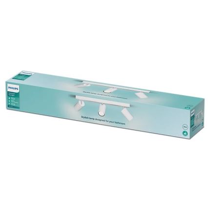 Philips - Spot salle de bain IDRIS 3xGU10/5W/230V IP44 blanc