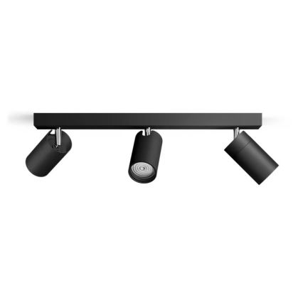 Philips - Spot salle de bain IDRIS 3xGU10/5W/230V IP44 noir
