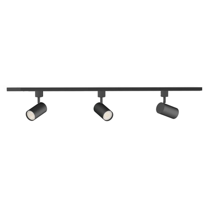 Philips - Spot sur rail EASYLINK 3xGU10/7W/230V 1m noir