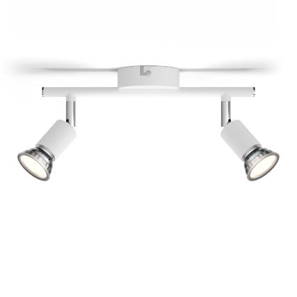 Philips - Strahler 2xGU10/50W/230V weiß