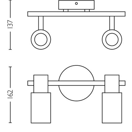 Philips - Strahler PALMS 2xE14/25W/230V