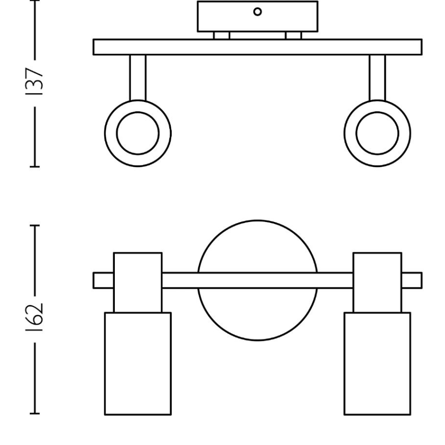Philips - Strahler PALMS 2xE14/25W/230V