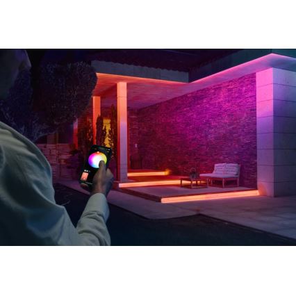 Philips - Striscia LED RGBW dimmerabile per esterni Hue FLUX 5m LED/30W/230V 2200-6500K IP67