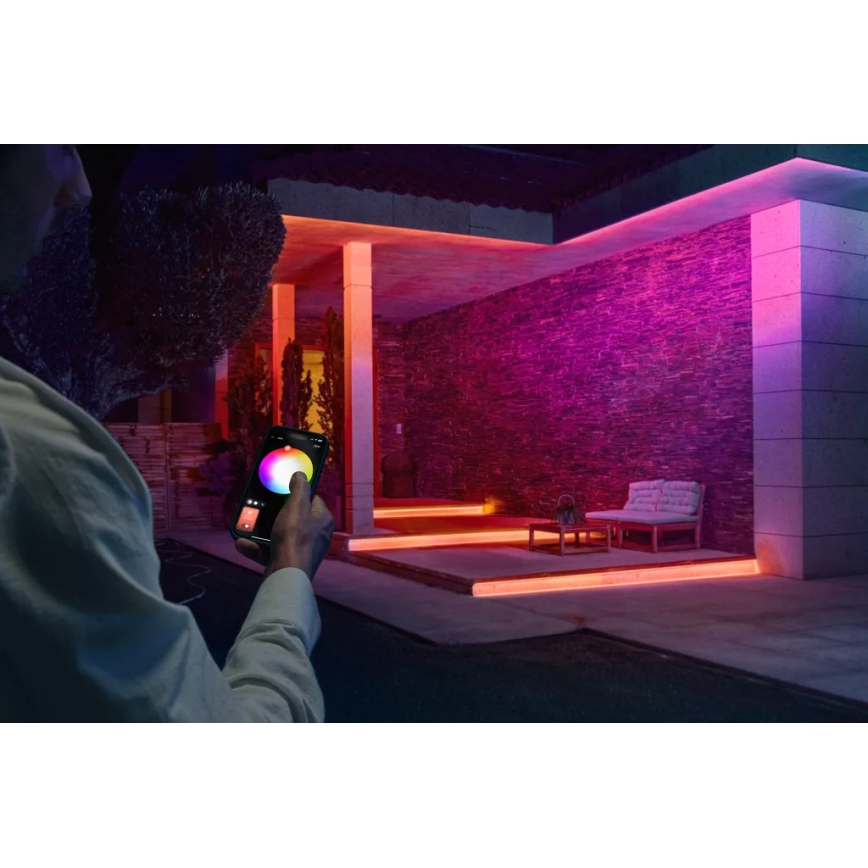 Philips - Striscia LED RGBW dimmerabile per esterni Hue FLUX 5m LED/30W/230V 2200-6500K IP67