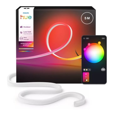 Philips - Striscia LED RGBW dimmerabile per esterni Hue NEON 5m LED/30W/230V 2200-6500K IP67