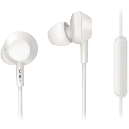 Philips TAE4105WT/00 - Earphones avec un micro JACK 3,5 mm blanc