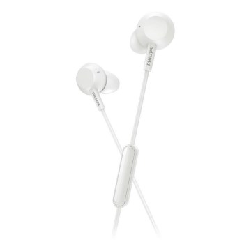 Philips TAE4105WT/00 - Kopfhörer mit Mikrofon JACK 3,5 mm weiß