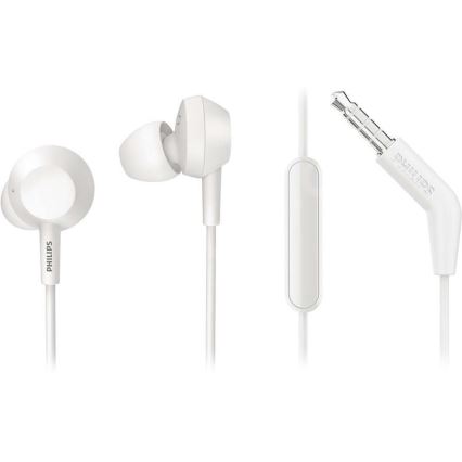 Philips TAE4105WT/00 - Kopfhörer mit Mikrofon JACK 3,5 mm weiß