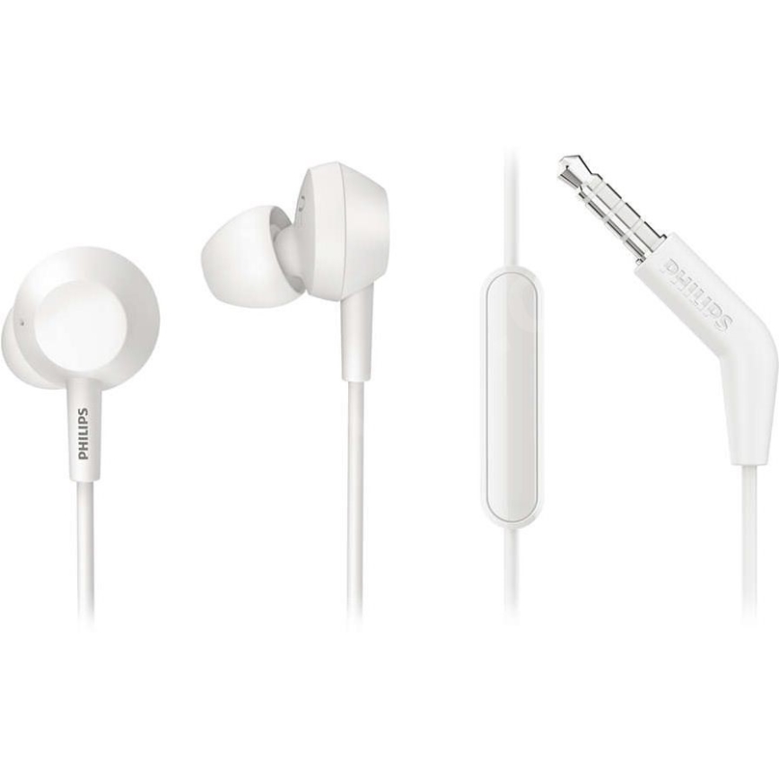 Philips TAE4105WT/00 - Kopfhörer mit Mikrofon JACK 3,5 mm weiß