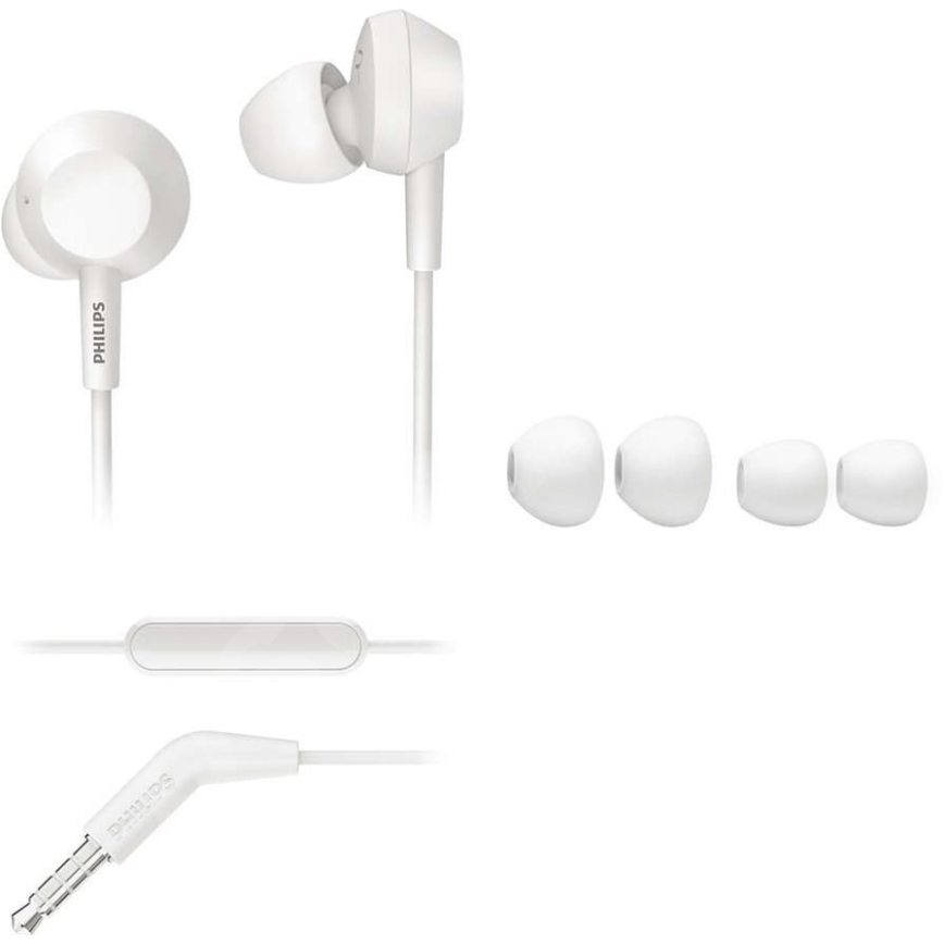 Philips TAE4105WT/00 - Kopfhörer mit Mikrofon JACK 3,5 mm weiß