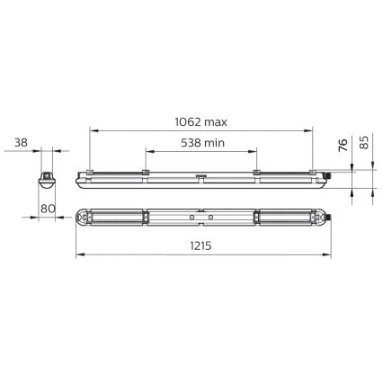 Philips - Technische LED-Röhrenleuchte CORELINE LED/25W/230V 120 cm IP66