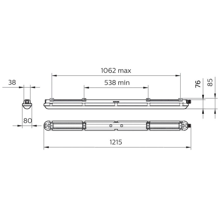 Philips - Technische LED-Röhrenleuchte CORELINE LED/25W/230V 120 cm IP66