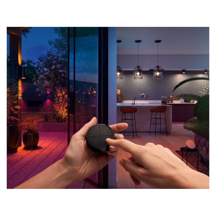 Philips - Télécommande avec interrupteur Hue TAP 1xCR2032 noire