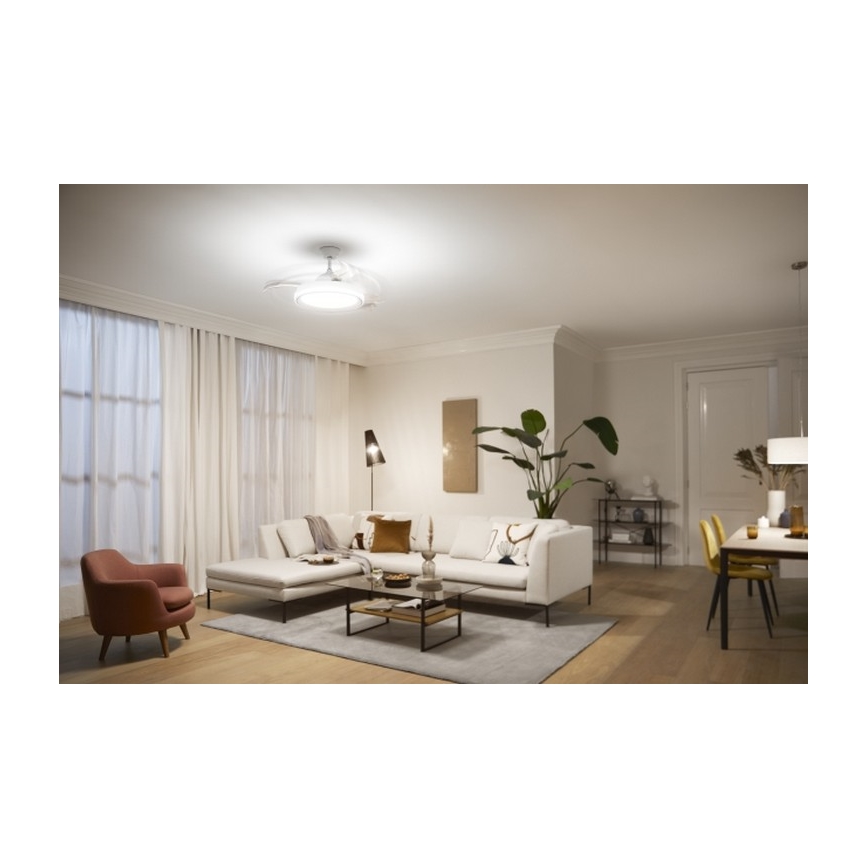 Philips - Ventilateur de plafond LED/35W/230V 5500/4000/2700 K blanc + Télécommande