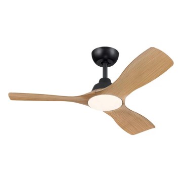 Philips - Ventilateur de plafond LED dimmable OLAS LED/24W/230V Ø 106 cm noir/marron + télécommande