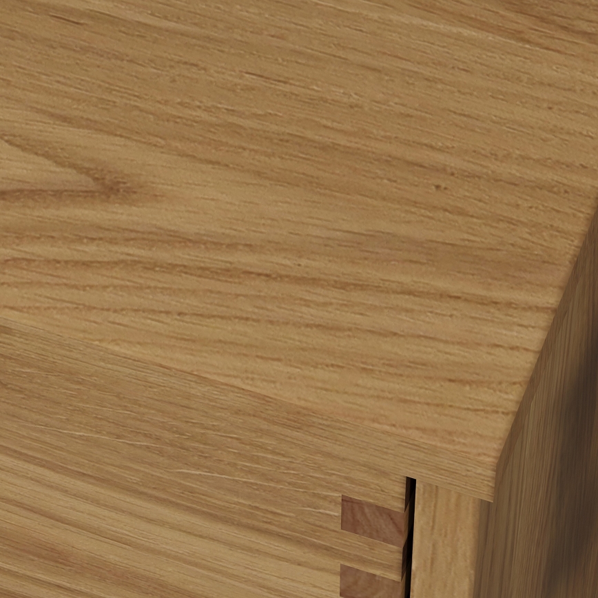 Piano per lavabo FOREST 100 cm beige/rovere