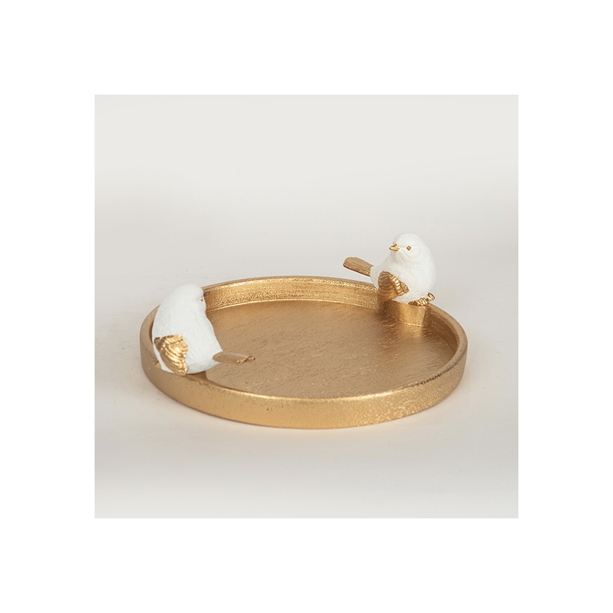 Piatto da tavola con uccelli 9,5x28x30,9 cm
