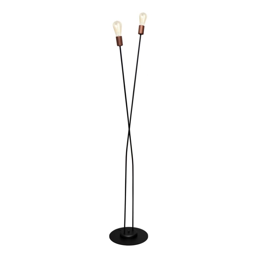Piede lampada HARVARD 2xE27/15W/230V rame