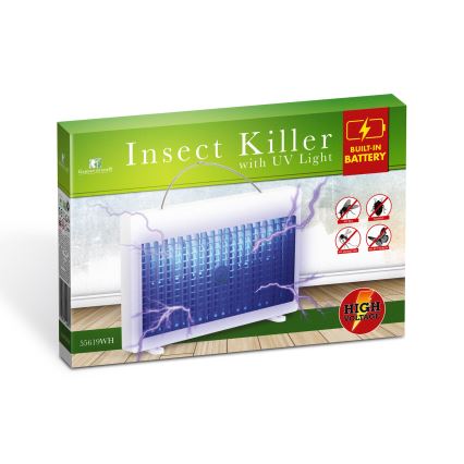 Piège à insectes UV rechargeable 1200 mAh/5V, blanc