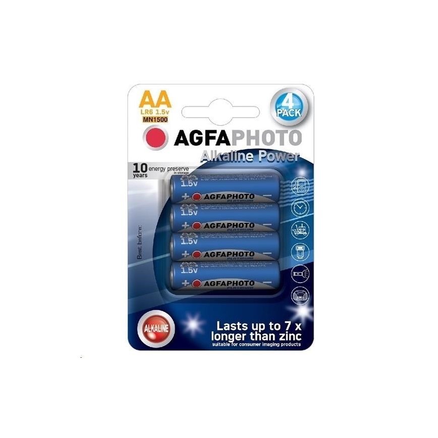 Pile alcaline 4 pcs AA 1,5V