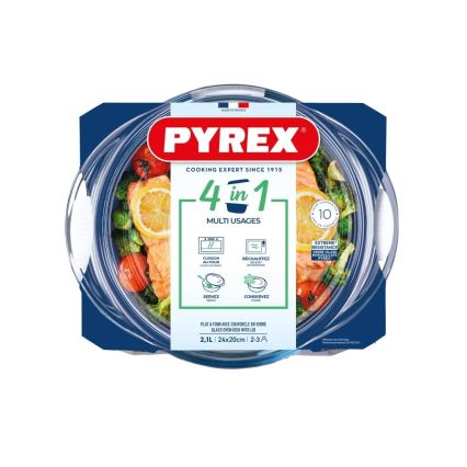 Pirofila da forno con coperchio PYREX 2,1 l