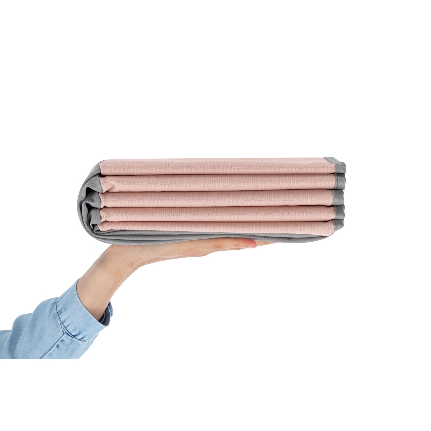Piscina a secco per bambini con palline diametro 80 cm rosa/grigio