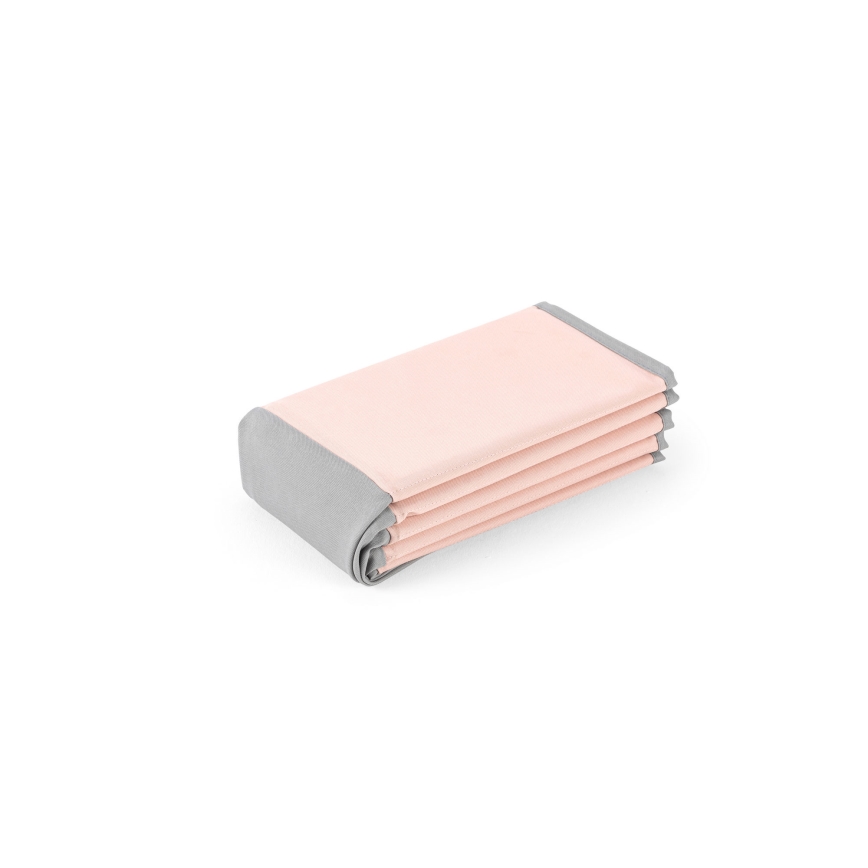 Piscina a secco per bambini con palline diametro 80 cm rosa/grigio