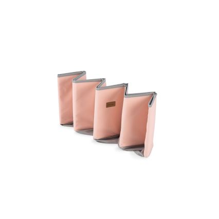 Piscina a secco per bambini con palline diametro 80 cm rosa/grigio